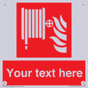 Custom Fire hose reel Sign